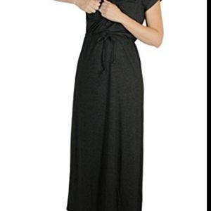 Latched Mama Nursing Drawstring Maxi Dress